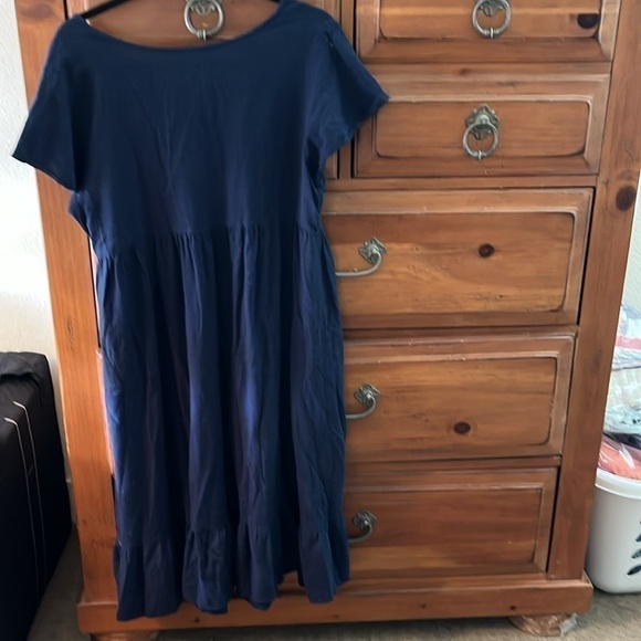 Long Tall Sally Women’s Navy Blue Dress Size 10 preloved! - Picture 3 of 9